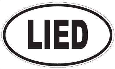 LIED - Oval Sticker