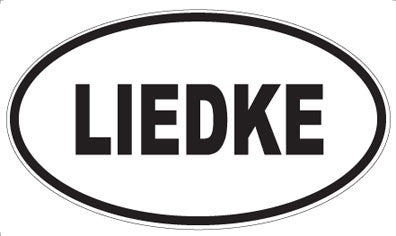 LIEDKE - Oval Sticker