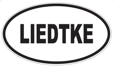 LIEDTKE - Oval Magnet