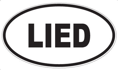 LIED - Oval Magnet