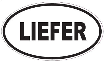 LIEFER - Oval Sticker