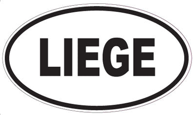 LIEGE - Oval Sticker