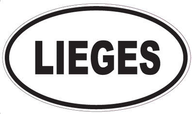 LIEGES - Oval Sticker