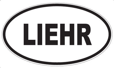 LIEHR - Oval Sticker