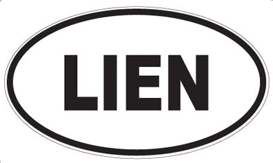 LIEN - Oval Sticker