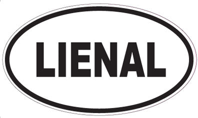 LIENAL - Oval Sticker