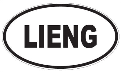 LIENG - Oval Sticker