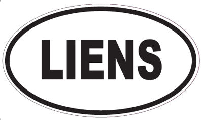 LIENS - Oval Sticker