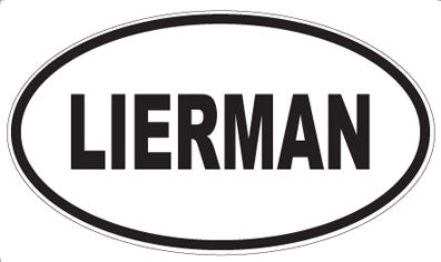LIERMAN - Oval Sticker