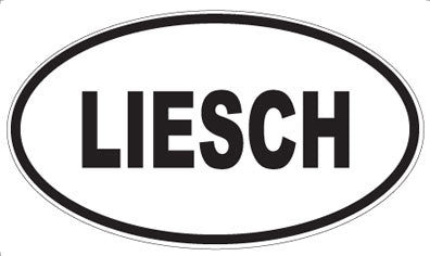 LIESCH - Oval Sticker