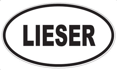 LIESER - Oval Sticker