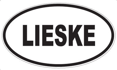 LIESKE - Oval Sticker