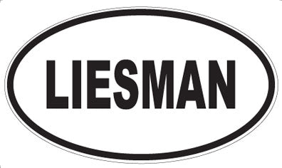 LIESMAN - Oval Sticker