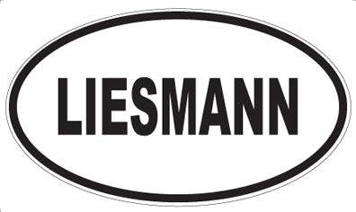LIESMANN - Oval Sticker