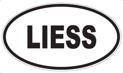 LIESS - Oval Sticker