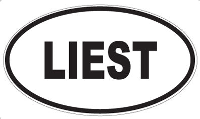 LIEST - Oval Sticker
