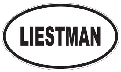 LIESTMAN - Oval Sticker
