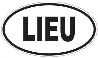 LIEU - Oval Sticker