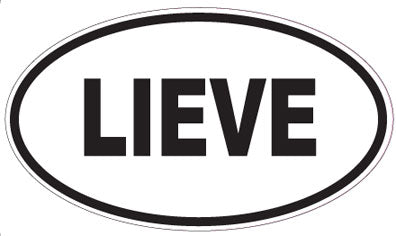 LIEVE - Oval Sticker