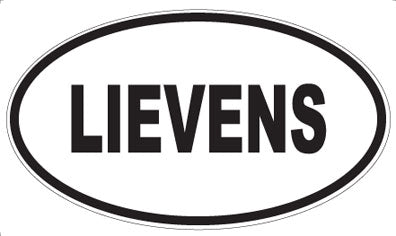 LIEVENS - Oval Sticker