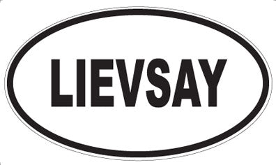 LIEVSAY - Oval Sticker