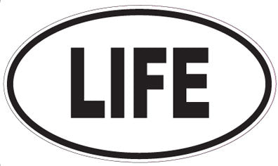 LIFE - Oval Sticker