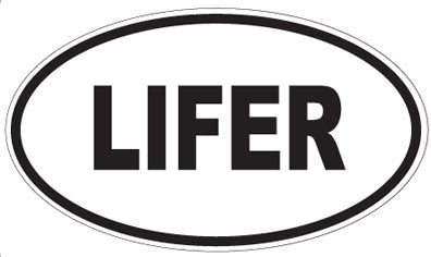 LIFER - Oval Sticker