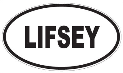 LIFSEY - Oval Sticker