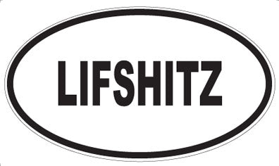 LIFSHITZ - Oval Magnet