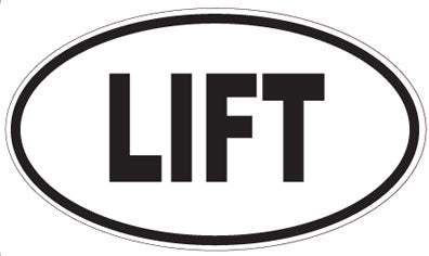 LIFT - Oval Sticker