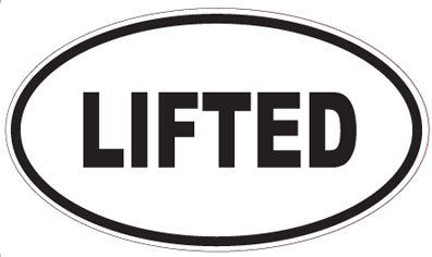 LIFTED - Oval Sticker