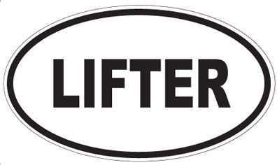 LIFTER - Oval Sticker