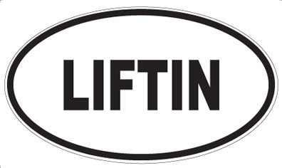 LIFTIN - Oval Sticker