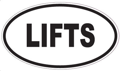 LIFTS - Oval Sticker
