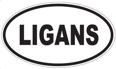 LIGANS - Oval Sticker
