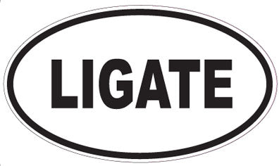 LIGATE - Oval Sticker