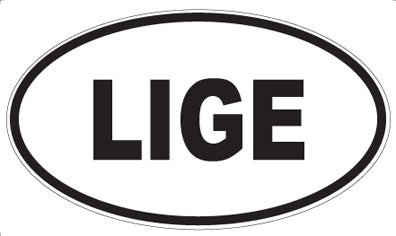 LIGE - Oval Sticker