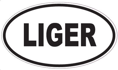 LIGER - Oval Sticker