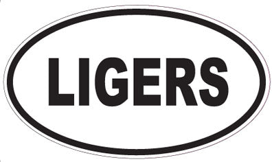 LIGERS - Oval Sticker