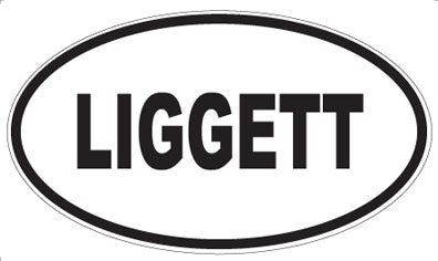 LIGGETT - Oval Sticker