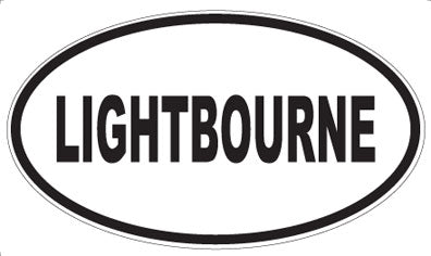 LIGHTBOURNE - Oval Sticker