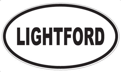 LIGHTFORD - Oval Sticker