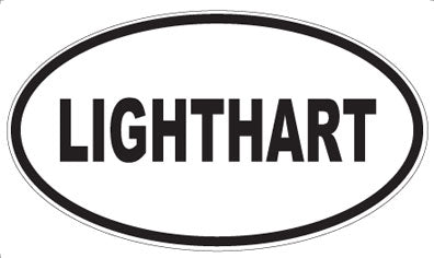 LIGHTHART - Oval Sticker