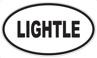 LIGHTLE - Oval Sticker