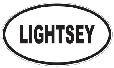 LIGHTSEY - Oval Sticker