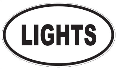 LIGHTS - Oval Magnet
