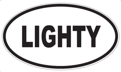 LIGHTY - Oval Magnet