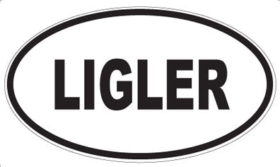 LIGLER - Oval Sticker