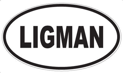 LIGMAN - Oval Sticker