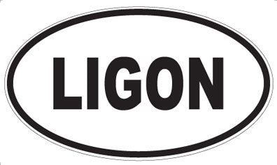 LIGON - Oval Magnet